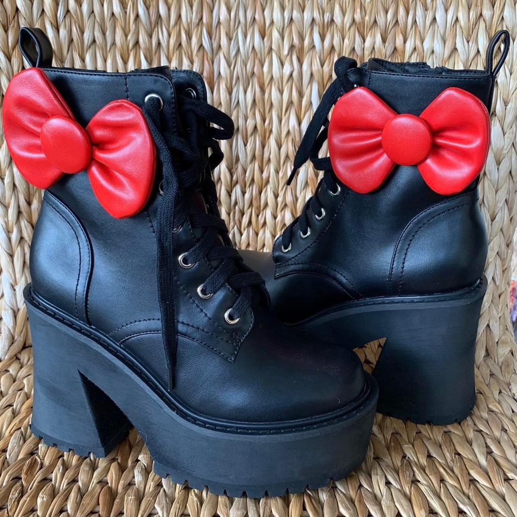 New Hello Kitty X Dolls Kill Platform Boots